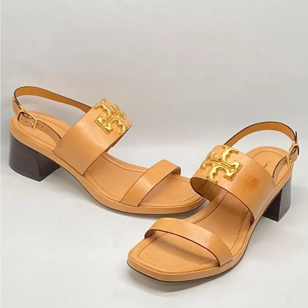 Tory Burch Eleanor Block-Heel Slingback Sandals size 10.5